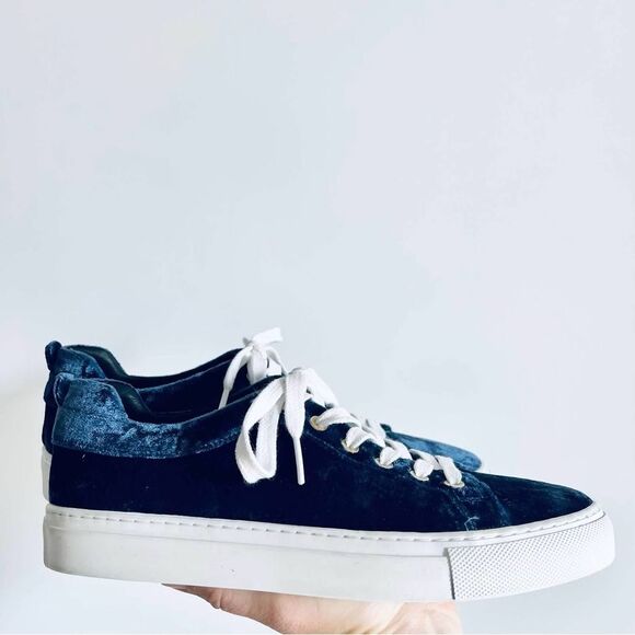 M. Gemi Palestra Minimo Velvet Edit Special Collection Blue Velvet Sneaker 37.5 - Picture 7 of 16